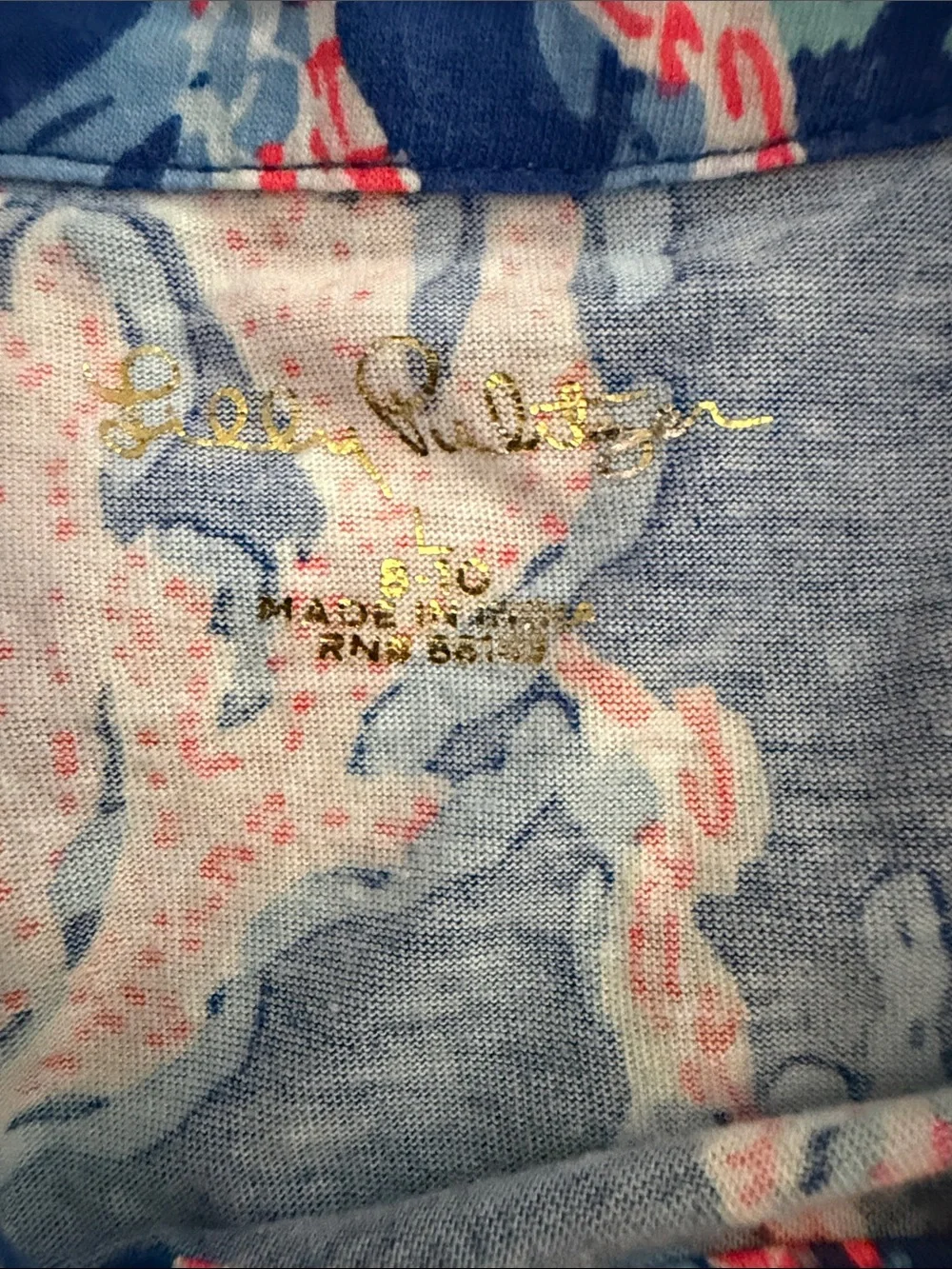 Lilly Pulitzer Blue Coral Print Tiered Tank Dress